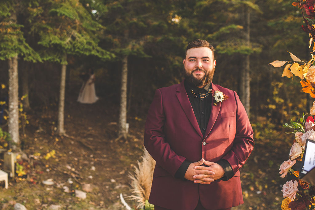 A moody lakefront wedding