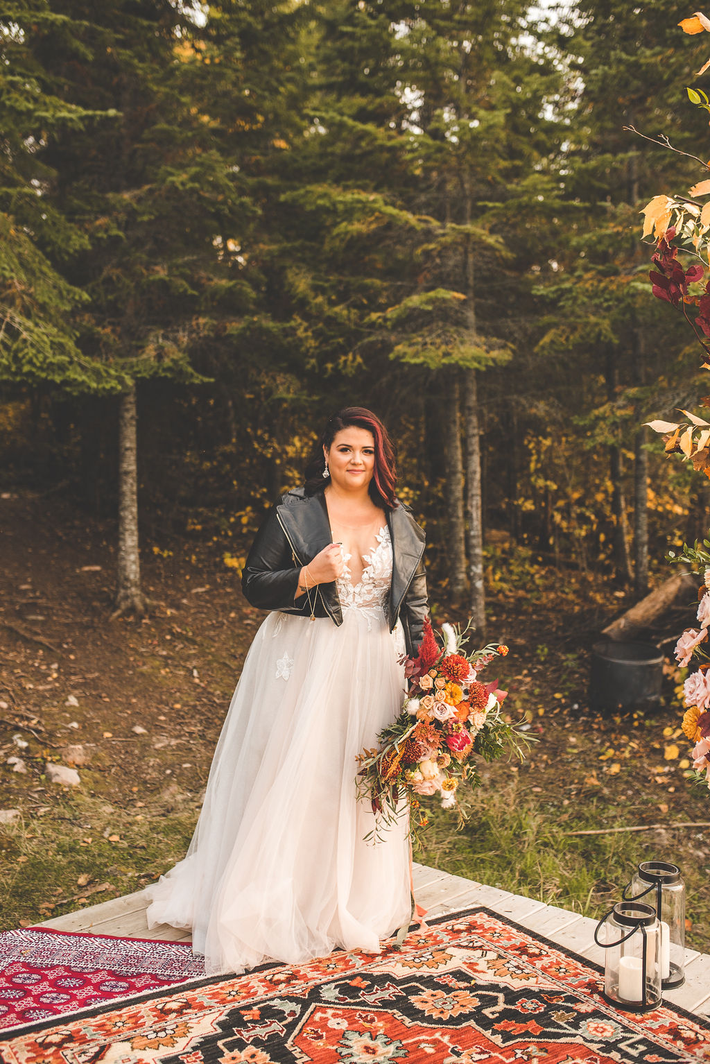 A moody lakefront wedding