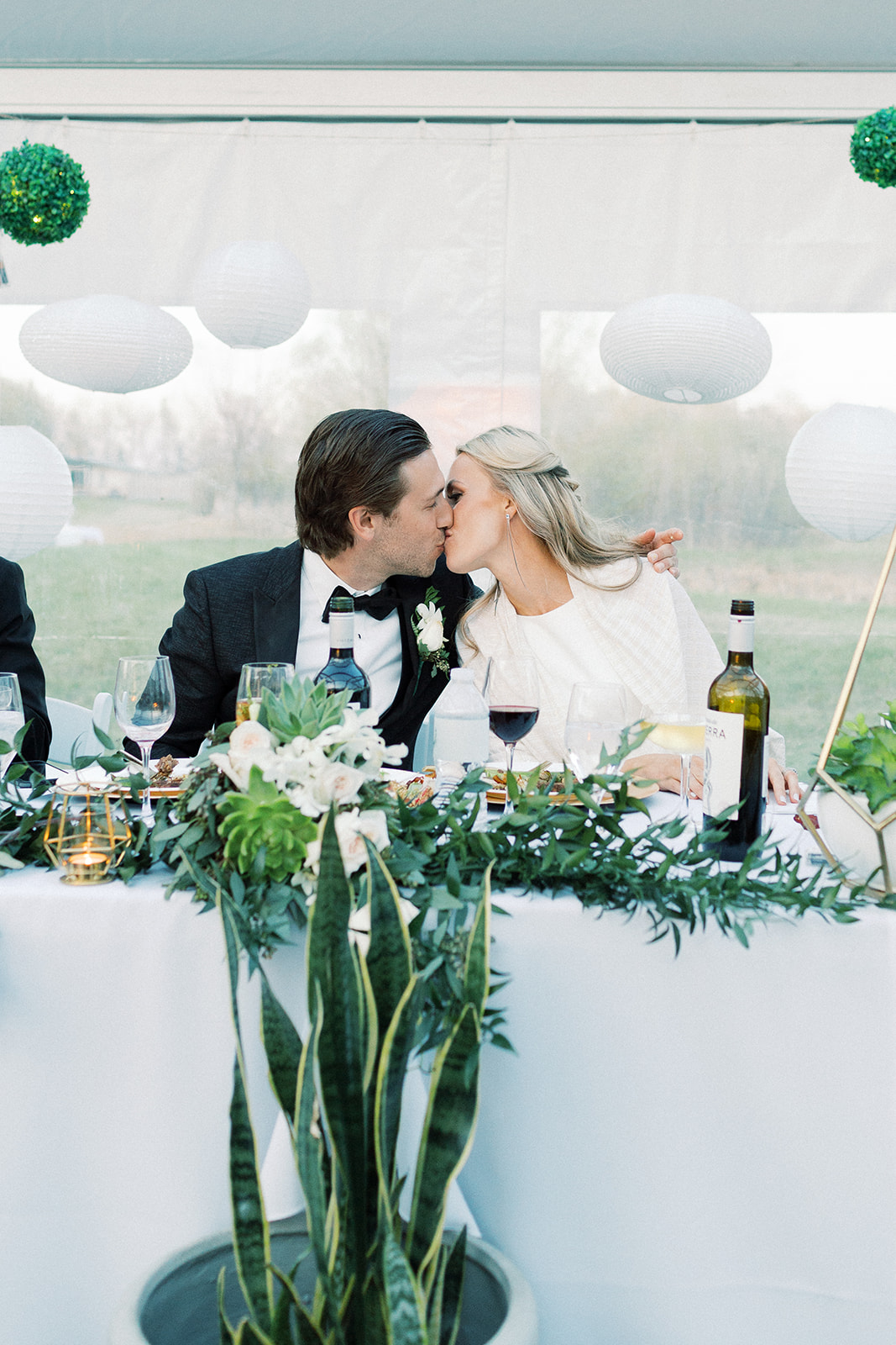 Winnipeg backyard tent wedding